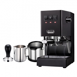 Gaggia Classic E24 Svart Espressomaskin Inkl. Eureka Mignon Perfetto & Baristautrustning