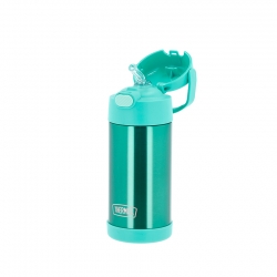 Funtainer Drickflaska med sugrör 355 ml Teal