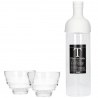 Hario Filter-In 0,75 L Isbryggare Ljusgrå med 2 glas
