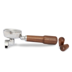 Ascaso Double Spout Portafilter - Valnöt