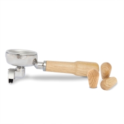 Ascaso Double Spout Portafilter - Valnöt