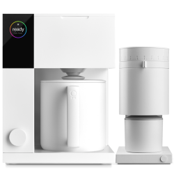 Fellow Aiden Filter Kaffebryggare Vit Inkl. Fellow Opus Espressokvarn Vit