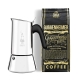 Bialetti Venus Elegance 6 Koppar Mokabryggare & 250g Malet Kaffe