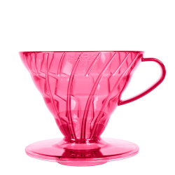 Hario V60 Dripper Pink 2 Koppar. Inkl. Filter