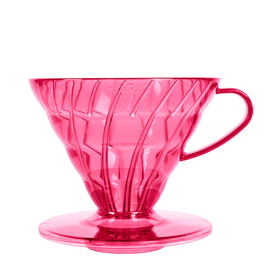 Hario V60 Dripper Pink 2 Koppar. Inkl. Filter