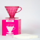 Hario V60 Dripper Pink 2 Koppar. Inkl. Filter