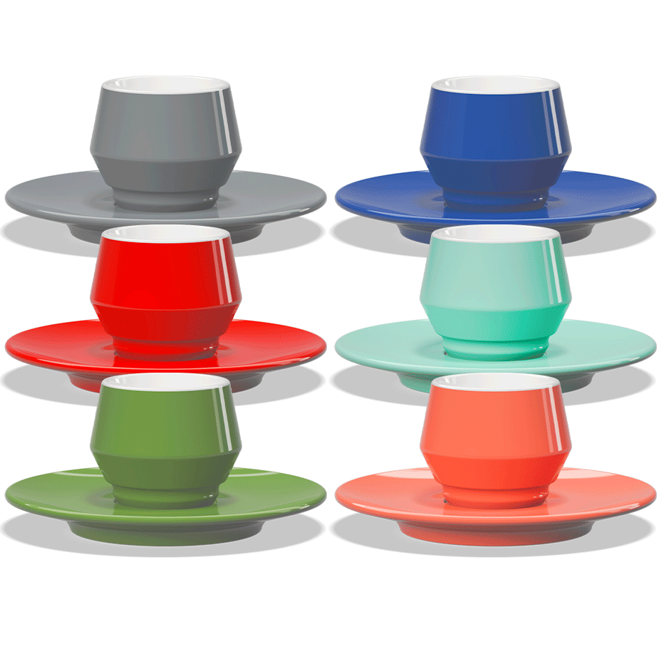 Club House Maniko Espresso med Underkopp 7 cl 6 St