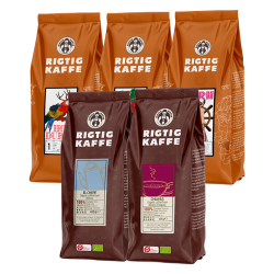 Rigtig Kaffe Mixpaket 2 kg Hela kaffebönor