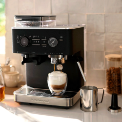 KitchenAid Semiautomatisk Espressomaskin inkl. Kvarn Cast Iron Black