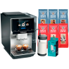 Siemens TP715R07 EQ700 Inox Silver Metallic Espressomaskin Inkl. Mjölkbehållare, Vårdkit & 3kg Rigtig Kaffe Mixpaket