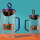 La Cafetière Gyro Spinfuser 1,25 L Tebryggare Blå/Glas