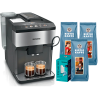 Siemens TP517R03 EQ500 Espressomaskin Inkl. Vårdpaket & 1,5 kg Rigtig Kaffe Hela kaffebönor