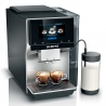 Siemens TP715R07 EQ700 Inox Silver Metallic Espressomaskin Inkl. Mjölkbehållare Glas 0,7 L