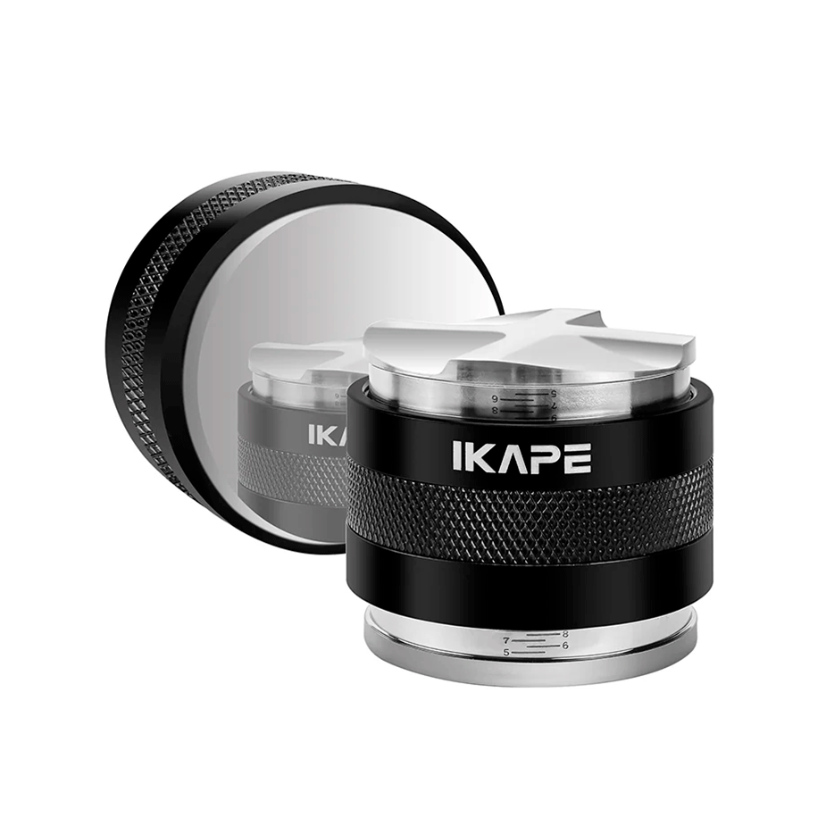 IKAPE 2 i 1 Tamper & Leveling Tool 58 mm Svart