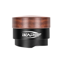 IKAPE Coffee Gravity Leveling Tool V1 Titanium 58 mm Valnöt