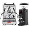 La Pavoni New Botticelli Specialty LPSBSS03NO Espressomaskin Inkl. Eureka Atom W 65 Casa Matt Svart Espressokvarn