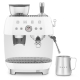 Smeg EGF03WHEU manuell espressomaskin inkl. kvarn vit