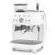 Smeg EGF03WHEU manuell espressomaskin inkl. kvarn vit