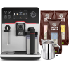 Gaggia Accademia Stål Espressomaskin Inkl. Mjölkkanna & 3x400g Rigtig Kaffe