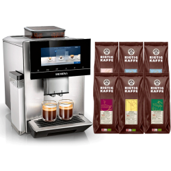 Siemens TQ905R03 EQ900 s500 Espressomaskin Inkl. 6×400 g Rigtig Kaffe Organic