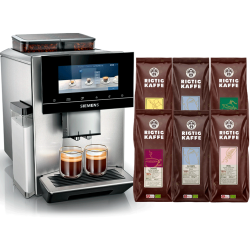 Siemens TQ907R03 EQ900 s700 Espressomaskin Inkl. 6x400g Rigtig Kaffe Organic