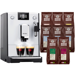 Nivona NICR 560 Vit Espressomaskin Inkl. 8x400g Rigtig Kaffe Organic