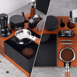 IKAPE V5 Knockbox med Tamper Station Trä