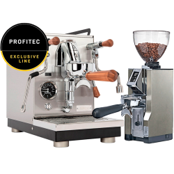 Profitec JUMP Espressomaskin – Exclusive Line inkl. Eureka Mignon Libra 65 Chrome Espressokvarn