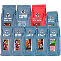 Rigtig Kaffe Mixpaket 6 kg Hela kaffebönor