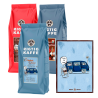 Rigtig Kaffe Bestsellers Mixpaket 3kg Hela kaffebönor inkl. Kaffeposter Rigtig Kaffe SORRY I'M LATTE 21x30 cm