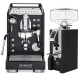 La Pavoni Mini Cellini Svart LPSMCB01EU Espressomaskin Inkl. Eureka Mignon Perfetto Mat Svart Espressokvarn