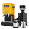Gaggia Classic E24 Sunshine Yellow Espressomaskin Inkl. Eureka Mignon Zero 55s & Baristautrustning