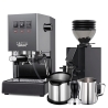 Gaggia Classic E24 Grå Espressomaskin Inkl. Eureka Mignon Zero 55s & Baristautrustning