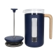 La Cafetière Pisa 8 Koppar Kaffepress Navy Inkl. House of Barista Elektrisk Kaffekvarn & 400g Rigtig Kaffe