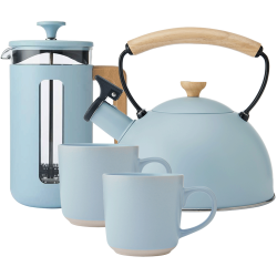 La Cafetière Pisa 8 Kop. Presskanna Himmelblå Inkl. Visselkittel 1,6 L Himmelblå & Mugg 35 cl 2 st Himmelblå