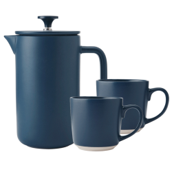 La Cafetière Arezzo 8 Koppar. Kaffepress Navy Inkl. Mugg 35 cl 1 st Navy