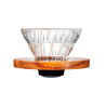 Hario V60-01 Glas Dripper Olivträ 1 Kopp