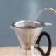 IKAPE Pour Over Kittel med Termometer 1,2 L Stål Inkl. La Cafetière Pour Over 8 Koppar