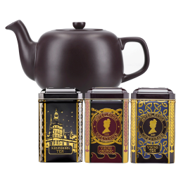 La Cafetière 0,6 L Tebryggare Lila inkl. Østerlandsk Thehus Pyramidtepåsar 36 st