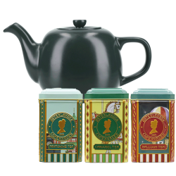 La Cafetière 0,6 L Tebryggare Grön Inkl. Østerlandsk Thehus Pyramidtepåsar 36 st