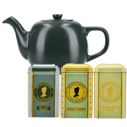 La Cafetière 0,6 L Tebryggare Grön Inkl. Østerlandsk Thehus Pyramidtepåsar 36 st