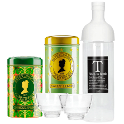 Hario 0,75 L Istebryggare med 2 Glas Inkl. Østerlandsk Thehus Sweet Lemon 125g & Chinese Spring 125g