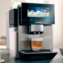 Siemens TQ905RZ3 EQ900 Plus Espressomaskin Inkl. AutoCalc’n Clean, Termokanna & 6kg Rigtig Kaffe Hela kaffebönor