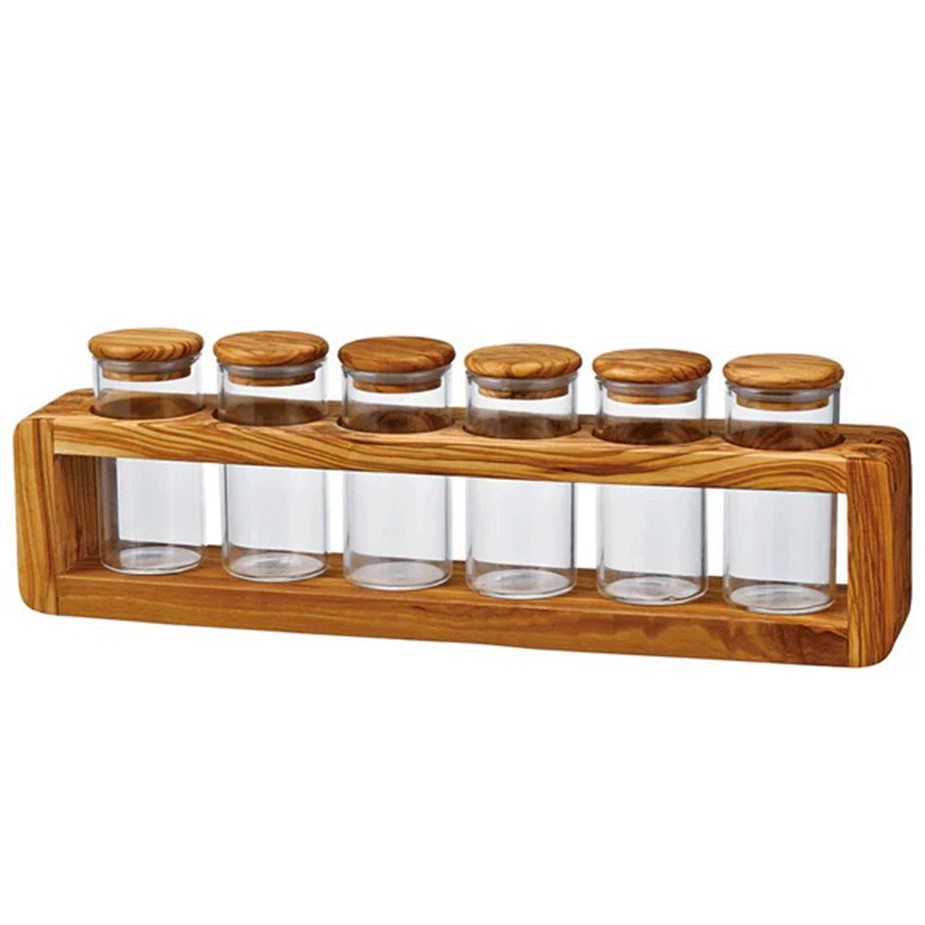 Hario Kaffeb&ouml;nbeh&aring;llare Set 6 st. med H&aring;llare Olivtr&auml;