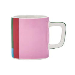 La Cafetière Keramisk Espressokopp Röd & Ljusrosa Utopian Lines 12 cl 1 st