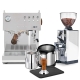 Ascaso Steel Duo Plus Polerad Stål Espressomaskin Inkl. Eureka Espressokvarn & Baristapaket