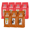 Rigtig Kaffe Röd & Orange Mixpaket 3,2kg Hela kaffebönor
