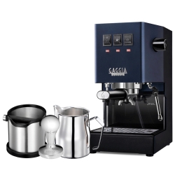Gaggia Classic E24 Blå Espressomaskin Inkl. Baristautrustning