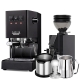 Gaggia Classic E24 Svart Espressomaskin Inkl. Eureka Mignon Zero 55s & Baristautrustning
