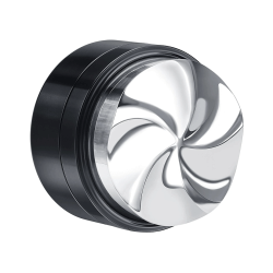 Normcore V2 Coffee Gravity Leveling Tool Crystal-Cut Top 58 mm Svart